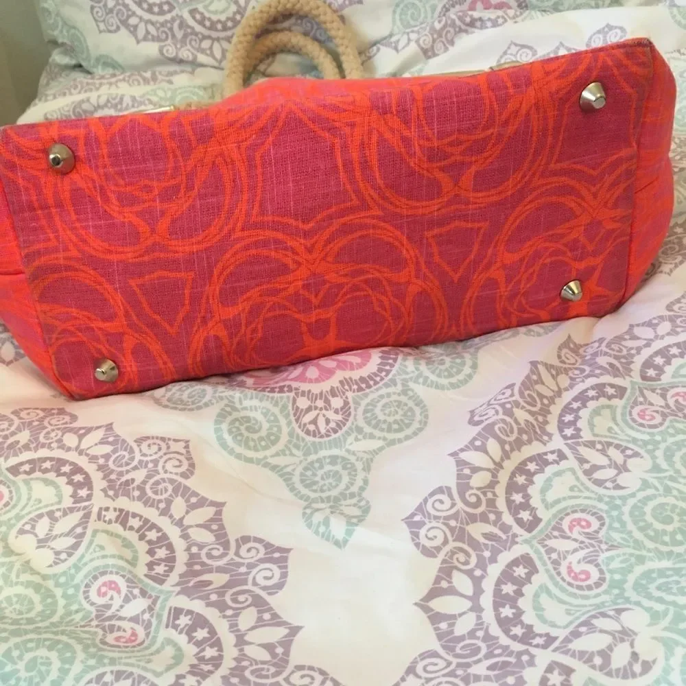 Mud Pie orange pink